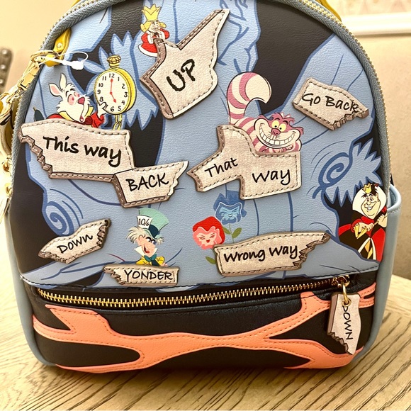 Danielle Nicole Disney Alice in Wonderland Mini Backpack - Picture 3 of 6